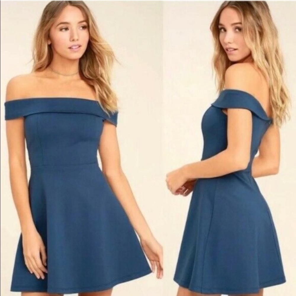 Lulu’s Navy Blue Skater Dress